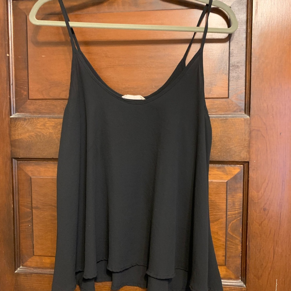 Elegant Chiffon Black Women's Top